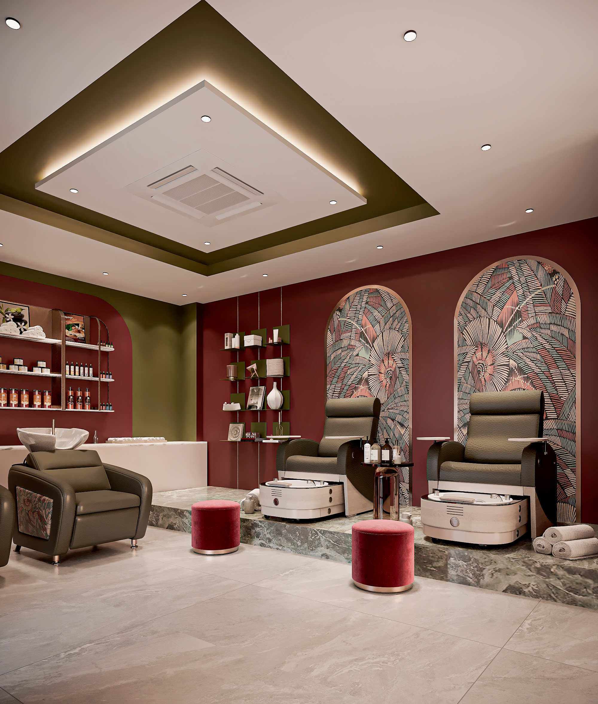 美容院丨Norhan Osama Designs-13