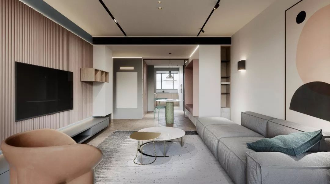 上海粉色少女与蓝色先生的私宅设计，浪漫与梦想的融合-48