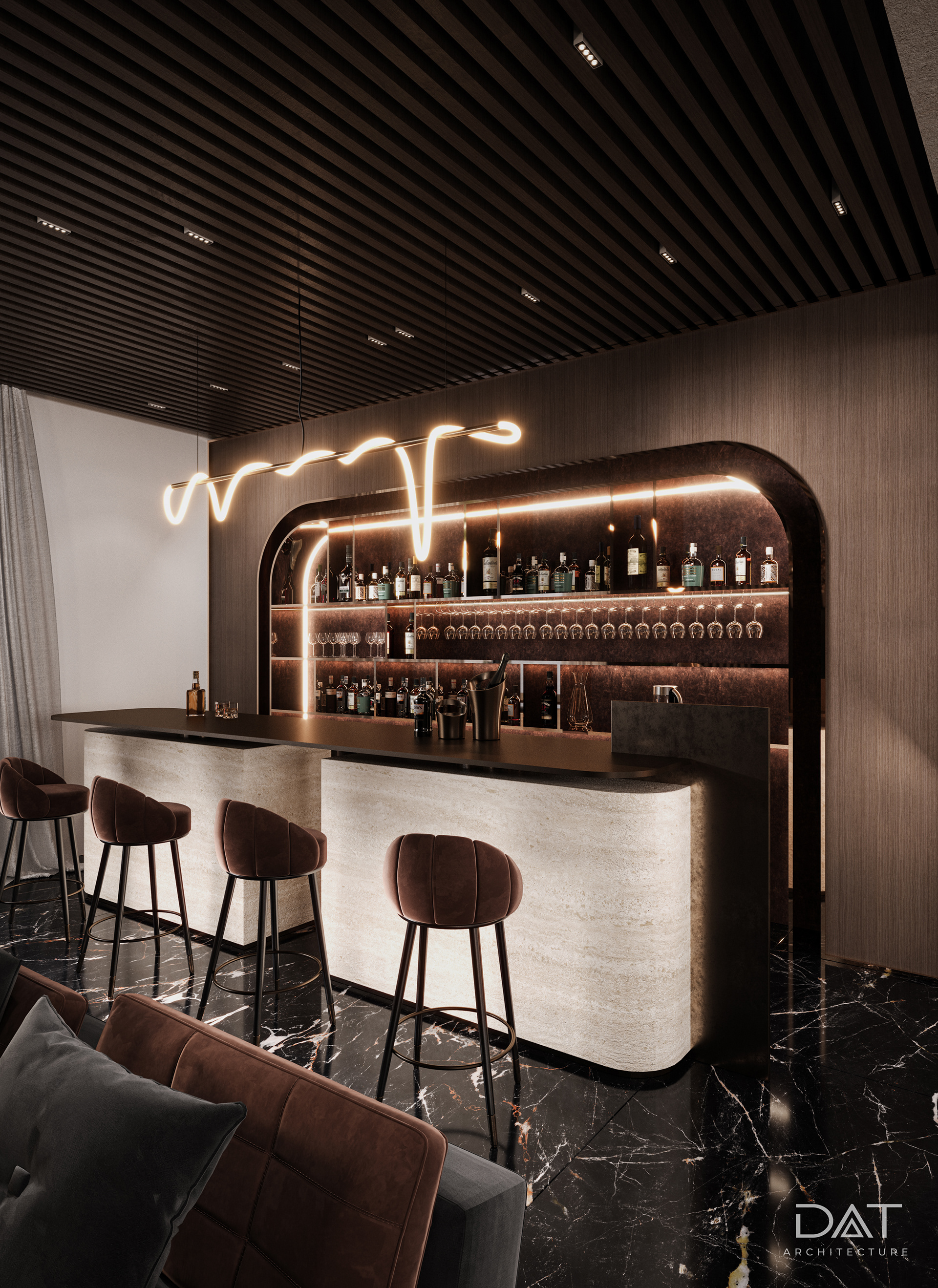 轻奢别墅丨阿联酋迪拜丨DAT Architecture-9