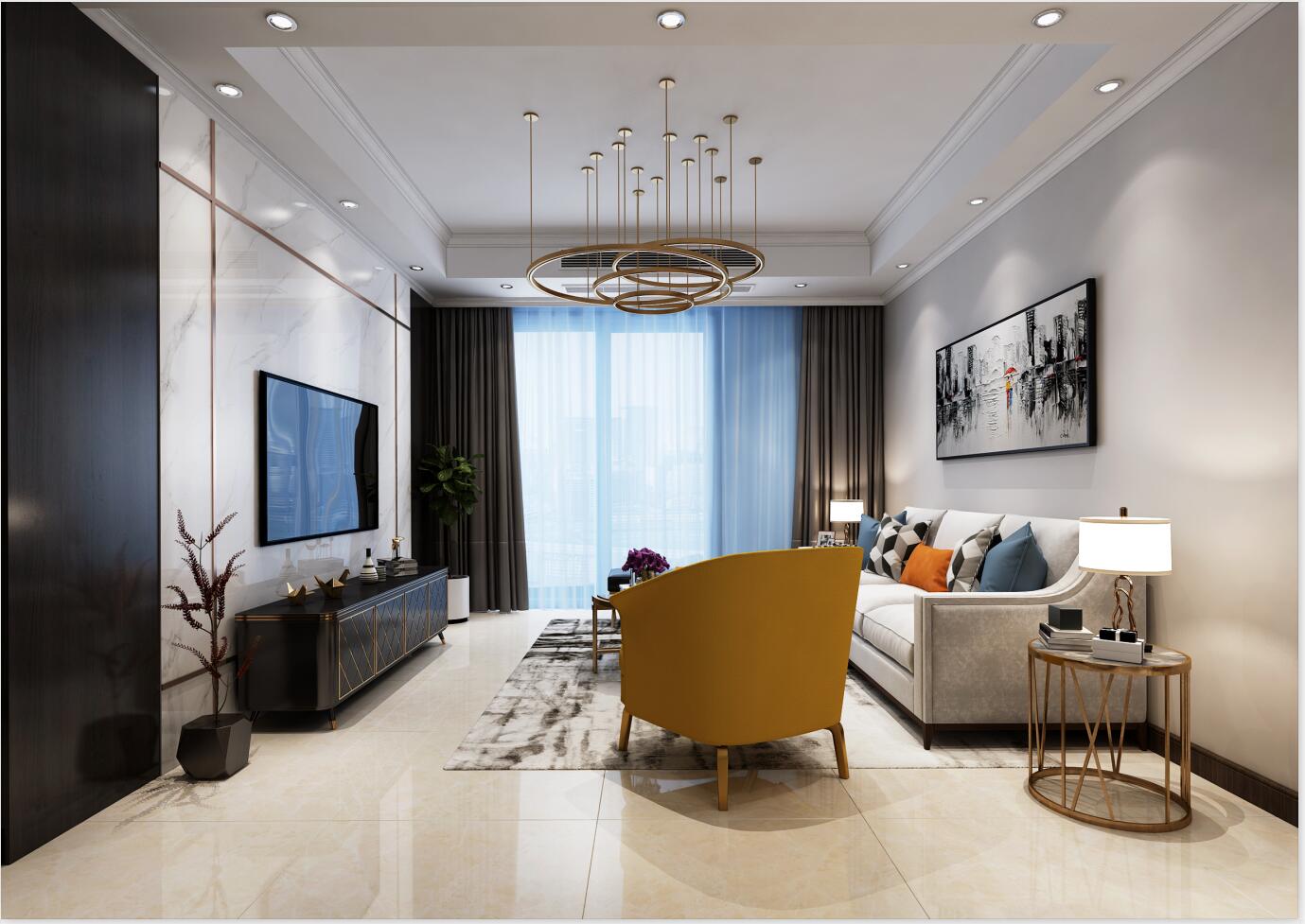 美匠装饰徐耿现代黑白灰老房翻新-8