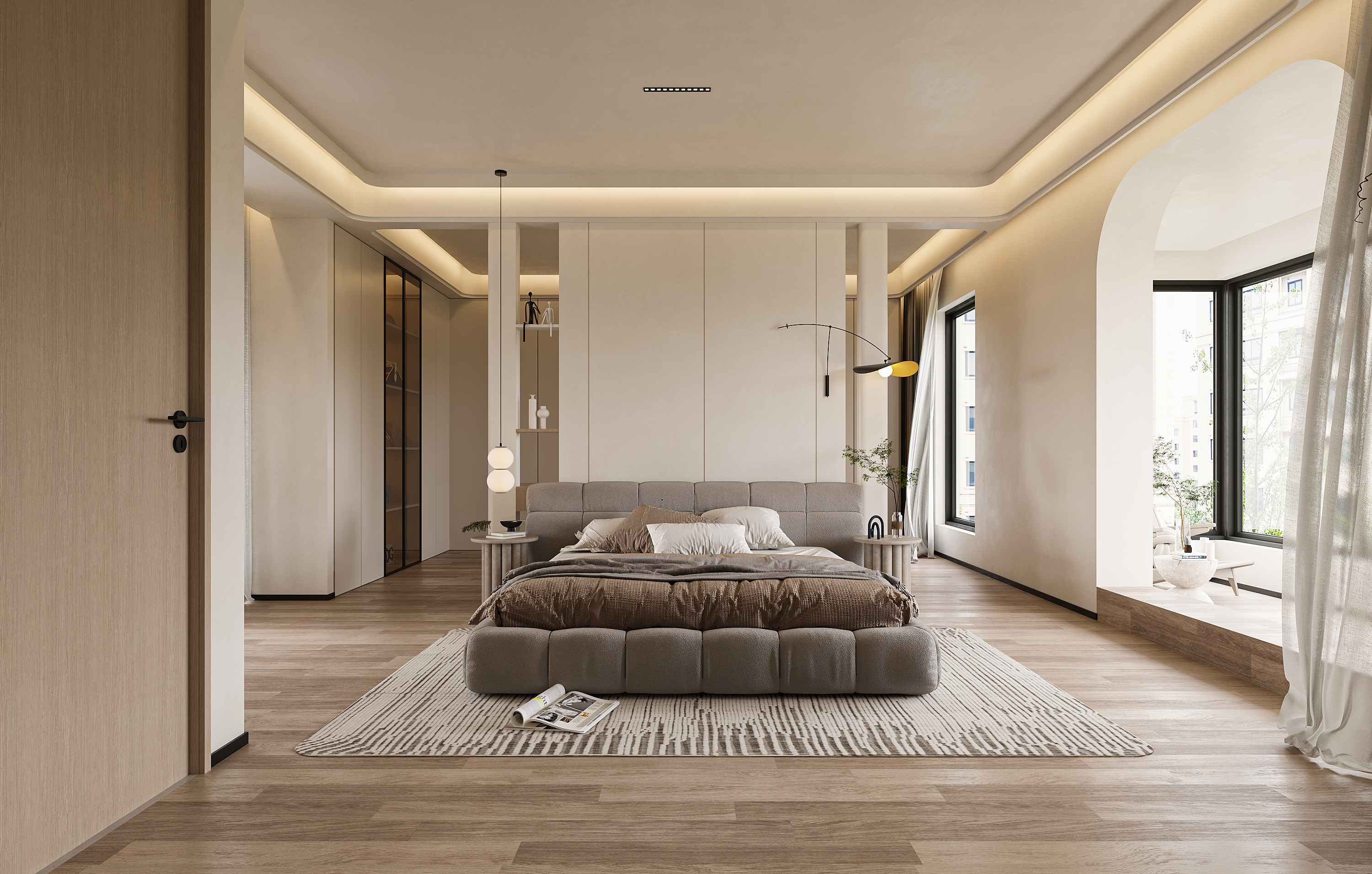 奶油风-效果图-合肥锦轩设计-11