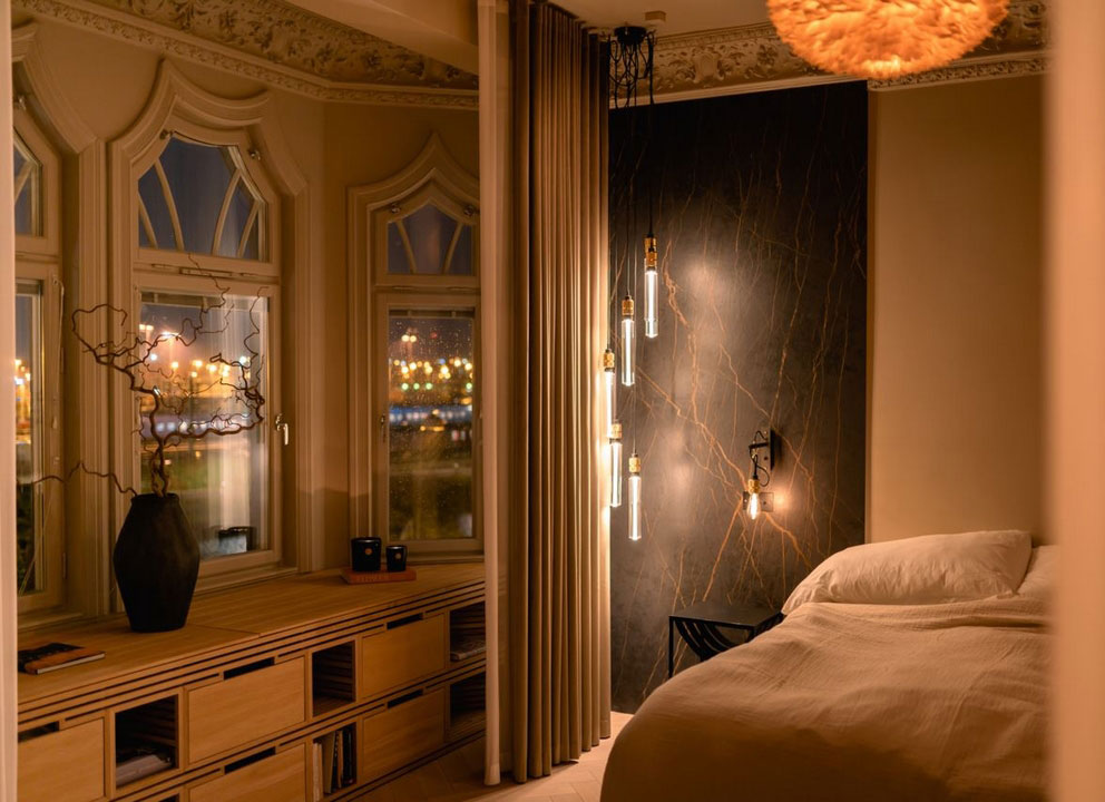 斯德哥尔摩独特公寓 | 黑白装饰的视觉冲击-22