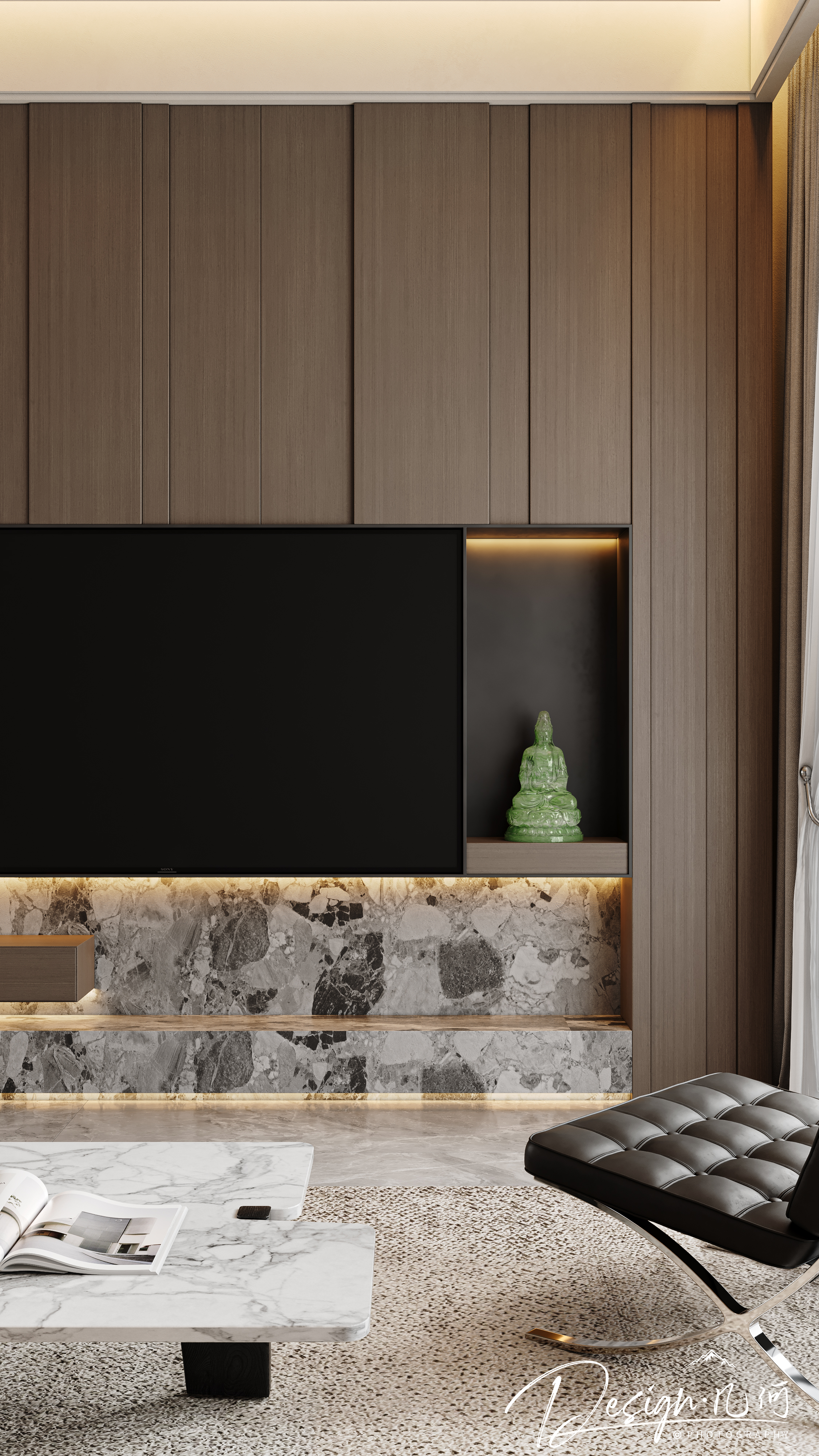 几何空间视觉表现 | 琥珀山庄法式客餐厅-20