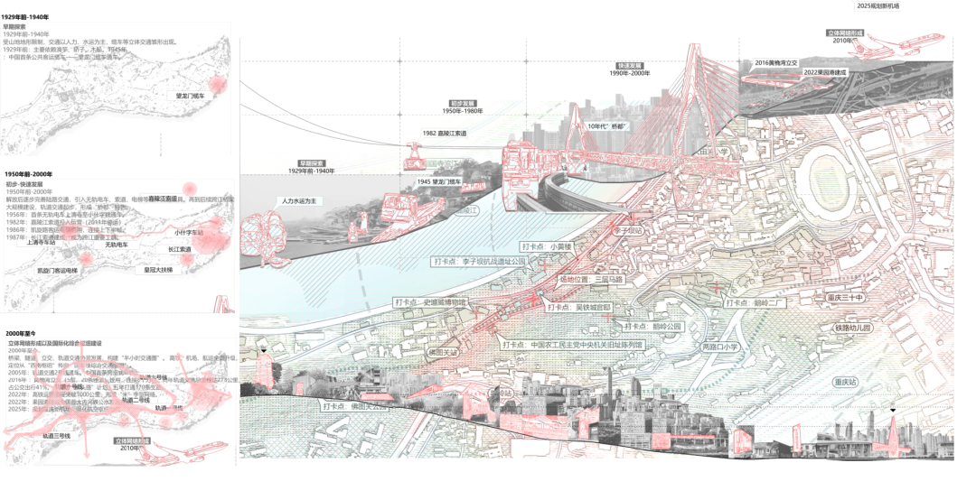 川美学弟大四毕设重置“8D魔幻之城”！“立体转换+空间折叠”的空间叙事与视觉转译！将印象抽象转化为叙事景观视角下的山城-31