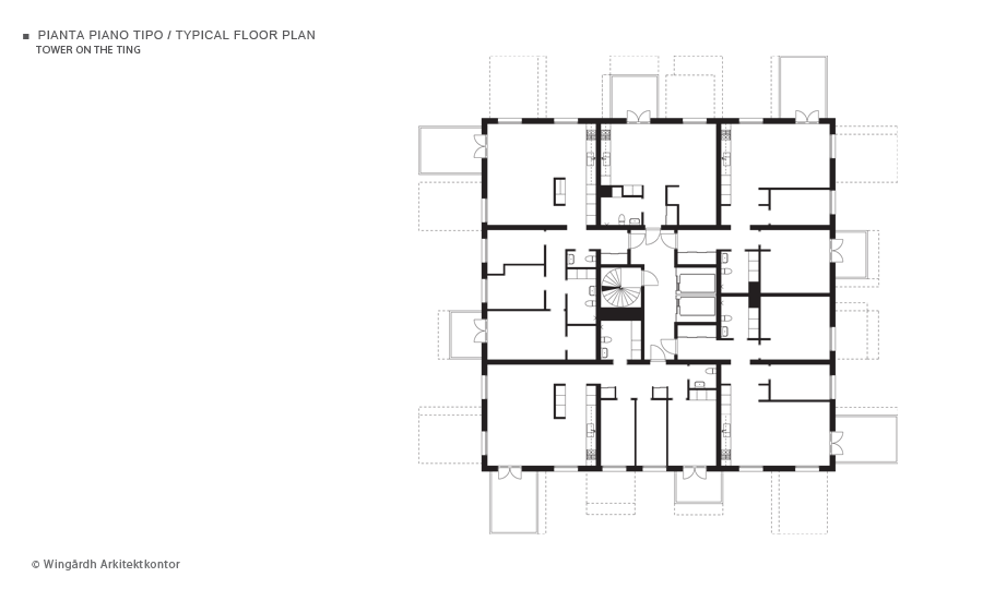 惊艳改造 | 瑞典老法院变身高颜值公寓楼-31