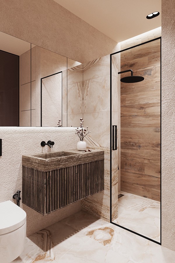 110m2空间设计--自然元素，温馨又高级！-24