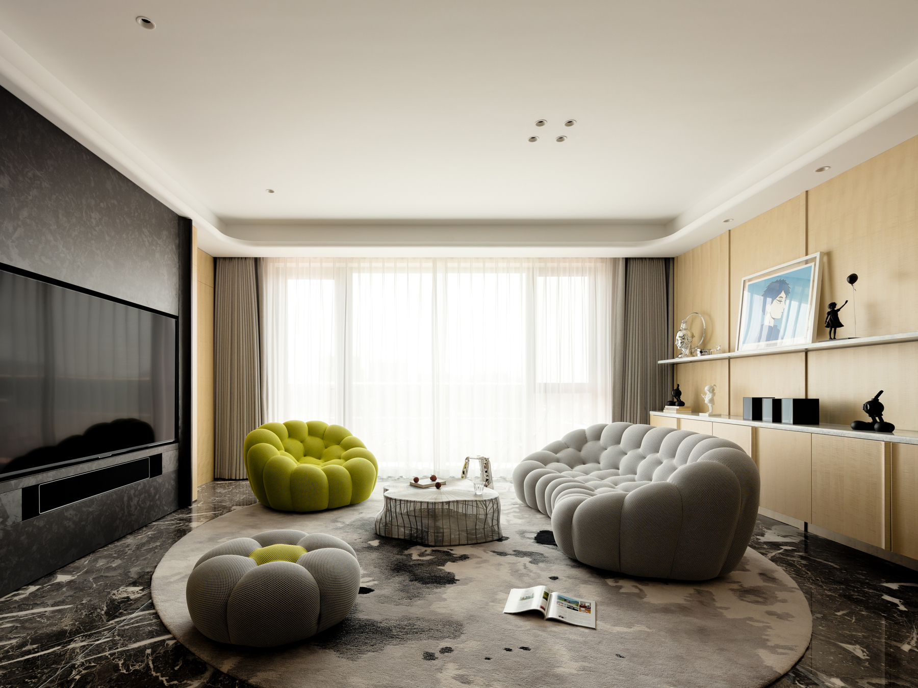 合生缦云平层精装改造丨中国北京丨尔本空间设计-5