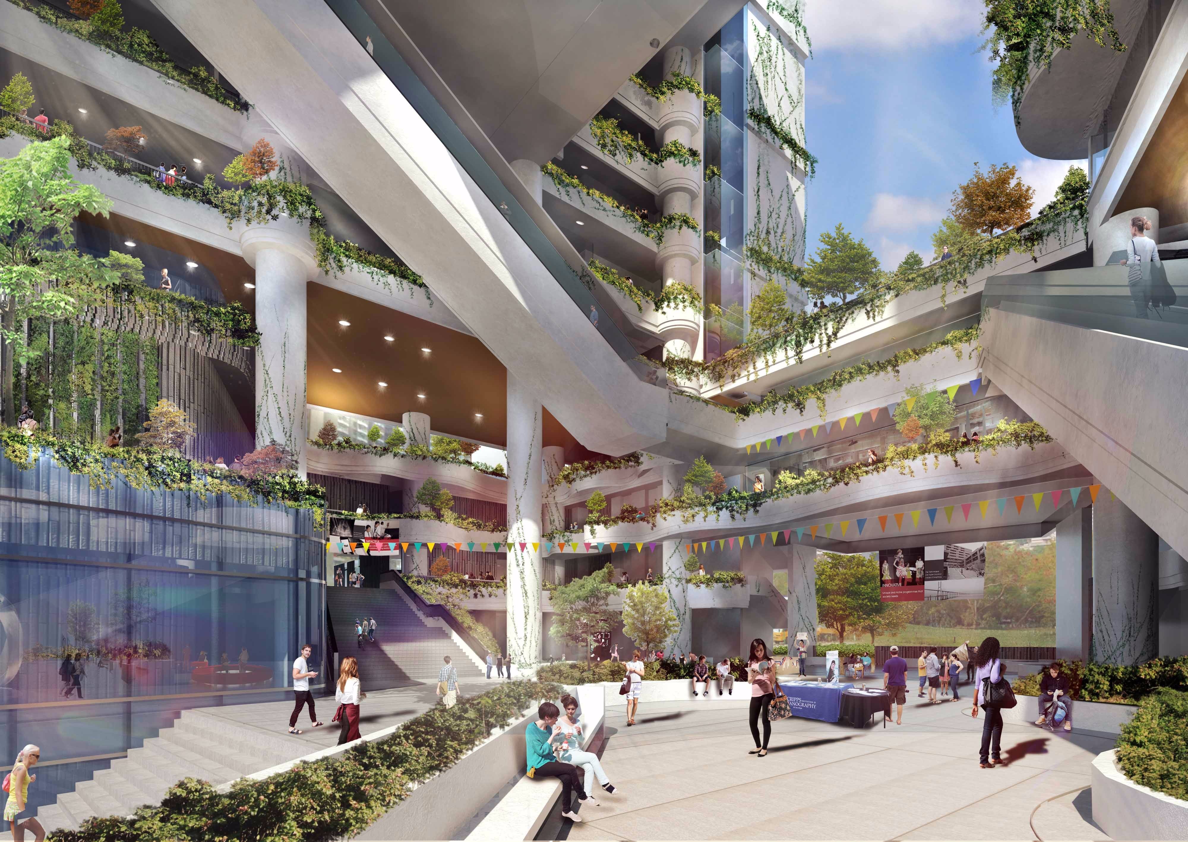 香港创新双塔校园设计-4