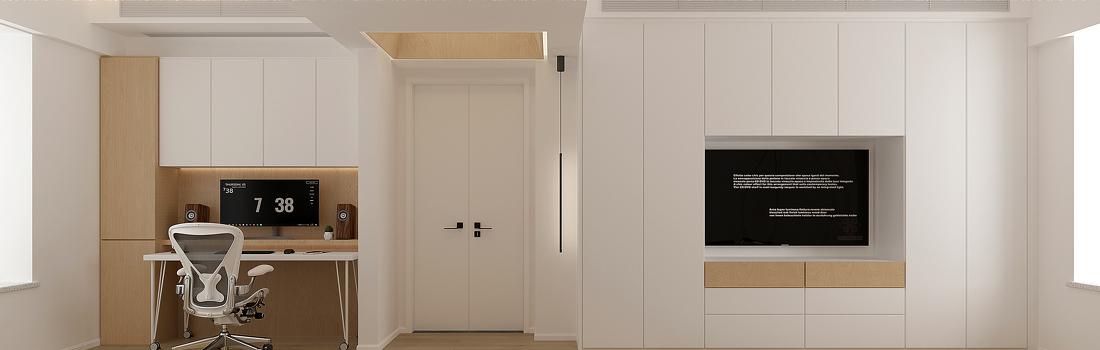 海南五指山市怡政苑小区现代清新主卧设计丨中国五指山-4