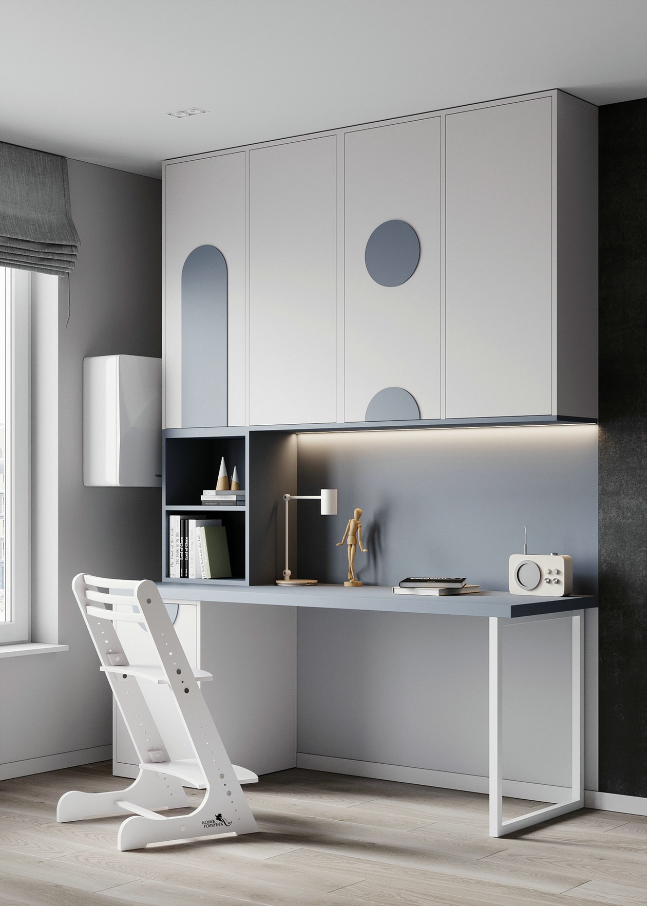 95㎡清爽原木风 纯粹自然的空间气质-13