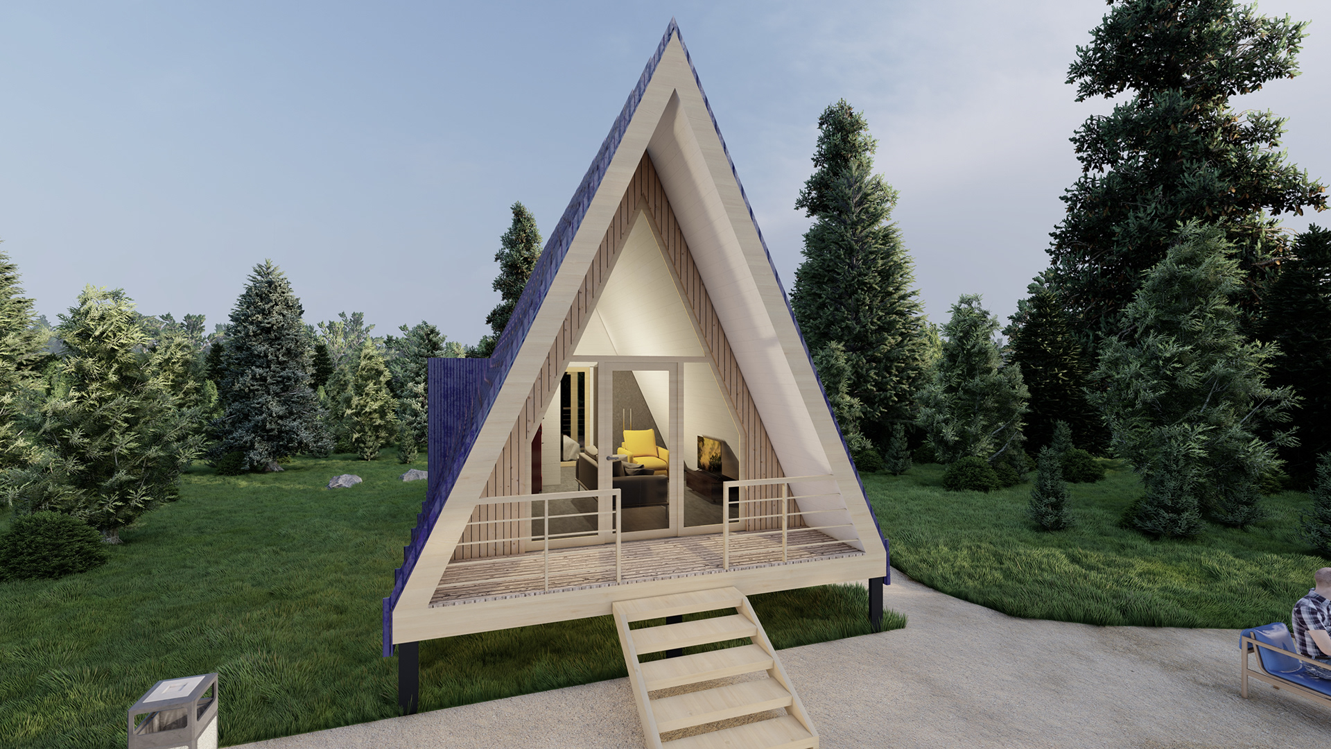 A Frame House, Bryson, North Carolina, USA-5