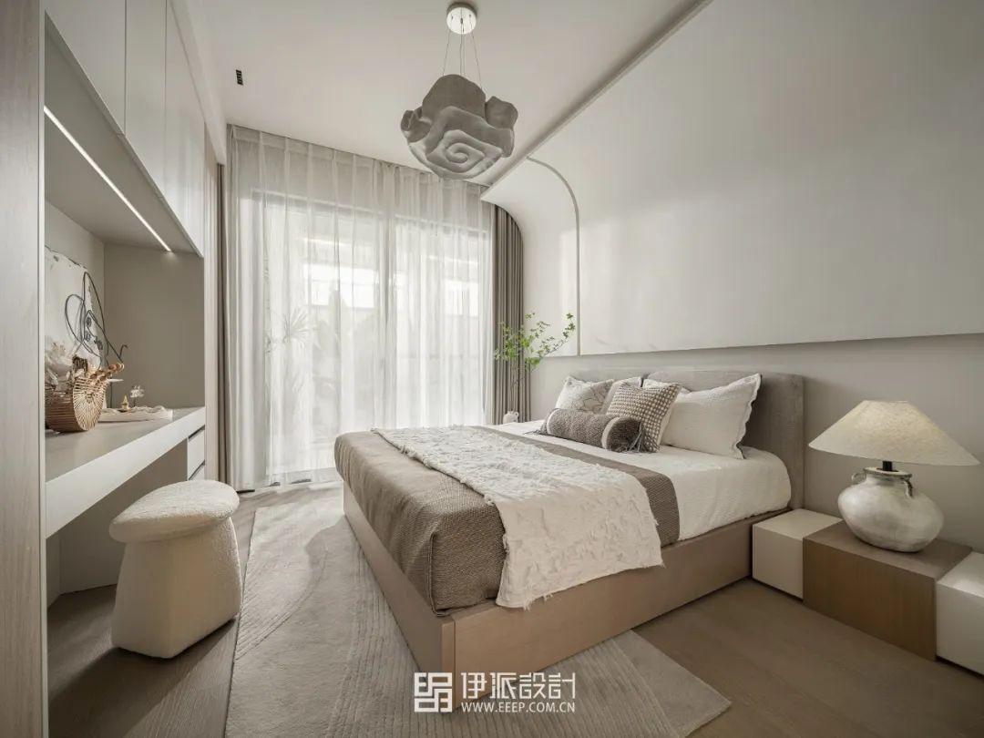 湖上云庭奶油系侘寂风样板间丨中国嘉兴丨深圳市伊派室内设计有限公司-43