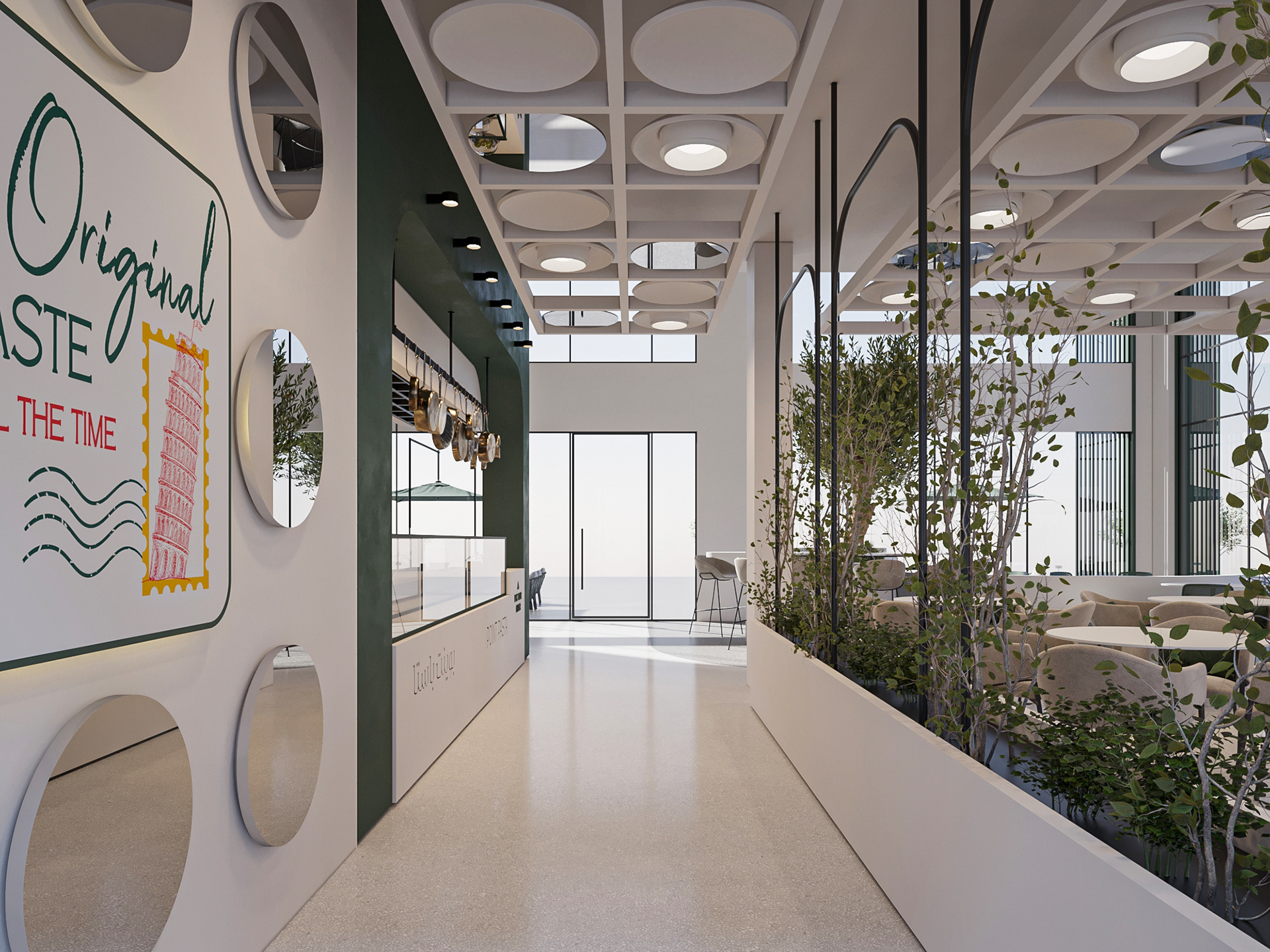 波因特意大利面餐厅丨沙特阿拉伯塔布克丨A10PLUS DESIGN STUDIO-18