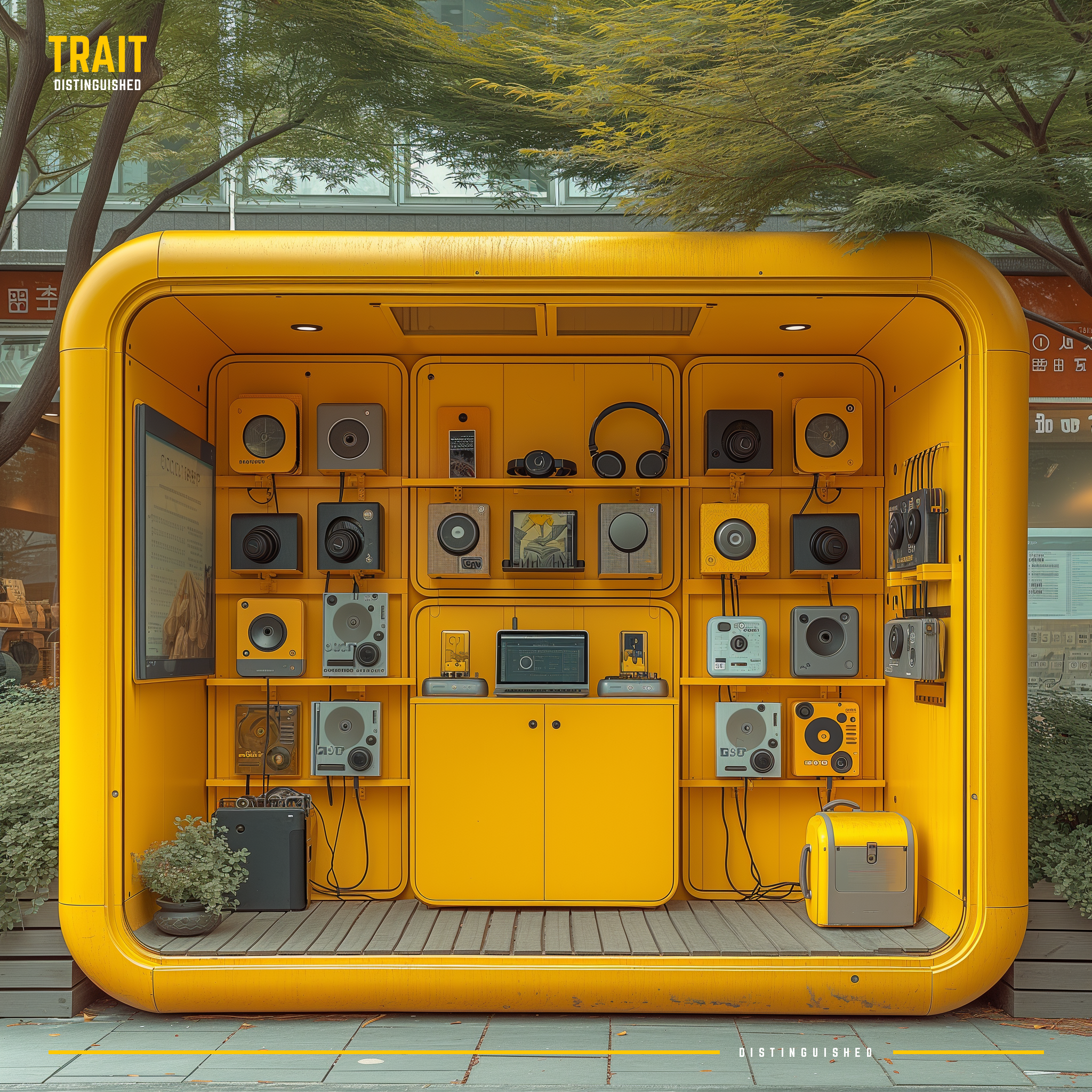 Yellow Pop-Up stores :: Midjourney-8