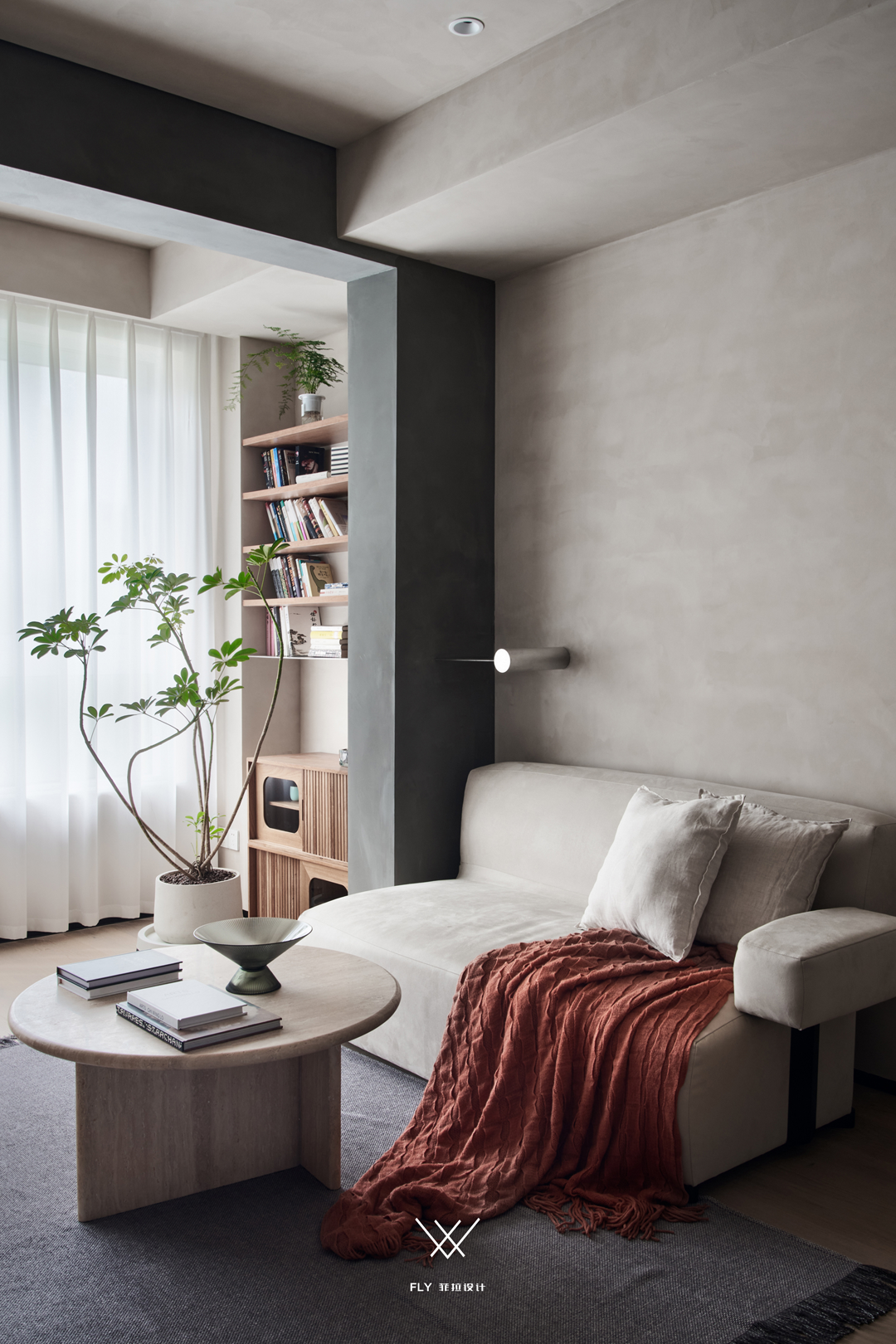 奶油色＋巧克力色,温柔与克制的魅力空间丨中国杭州丨菲拉设计-20