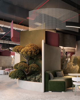 Modern Café & Sweets Shop Interior Design