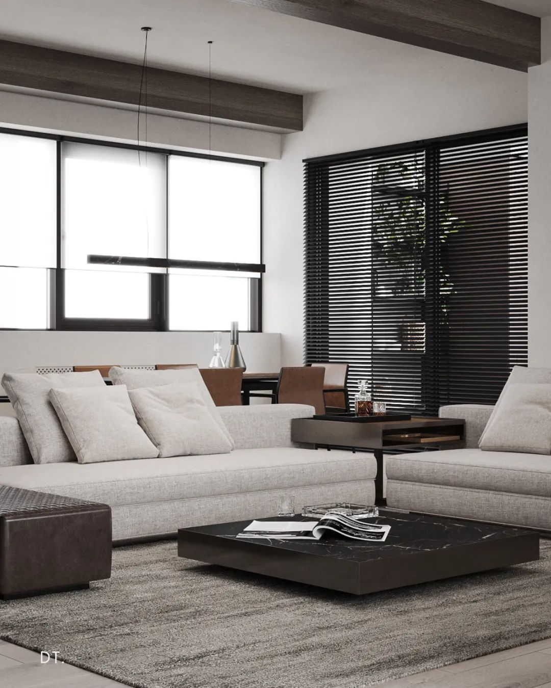 自然主义轻奢住宅，原木与艺术的完美融合-45