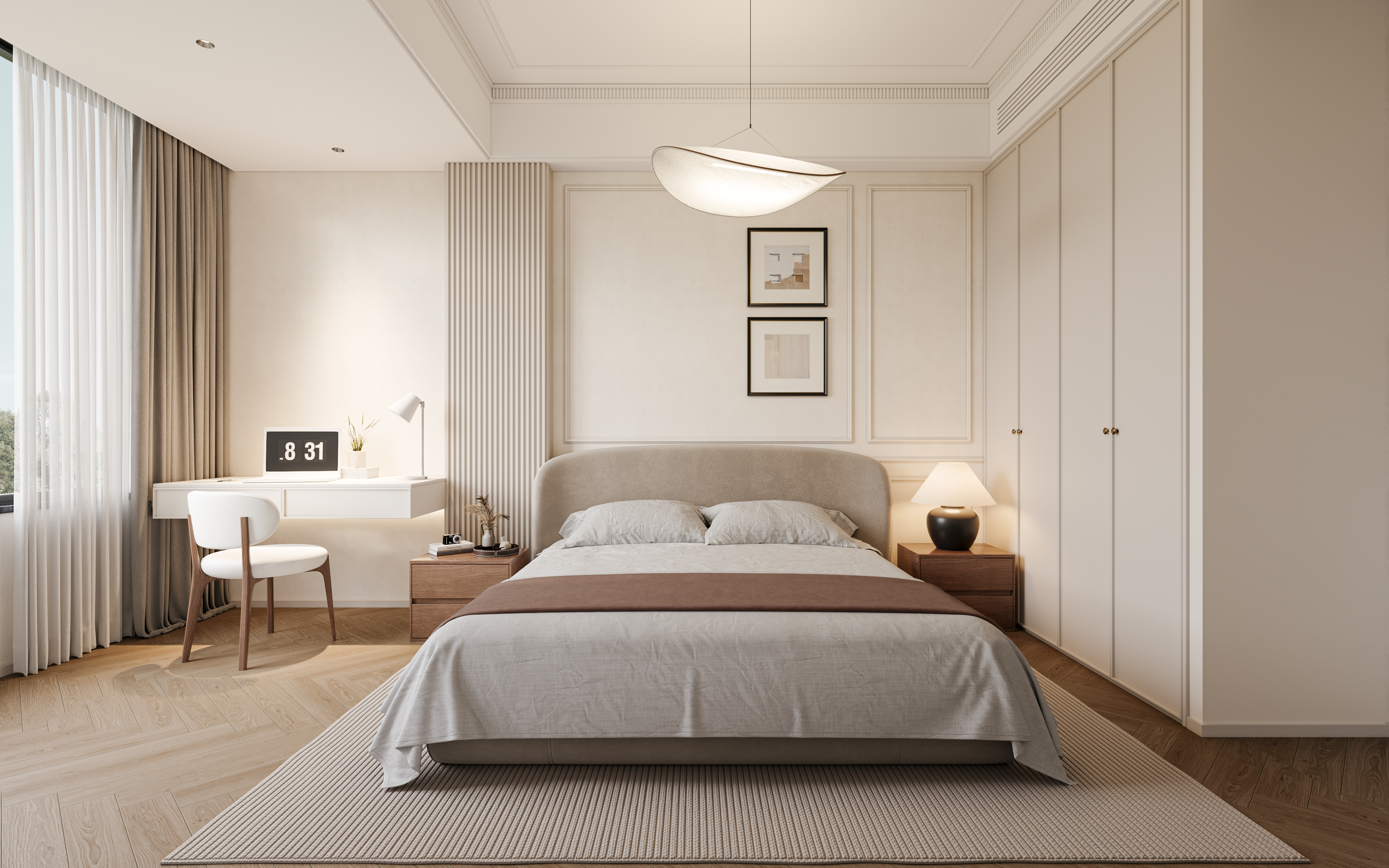 「流动的浪漫」法式轻奢私宅-12