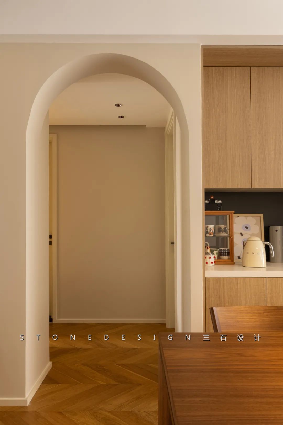 奶油色调的家丨中国台州丨三石设计工作室-14
