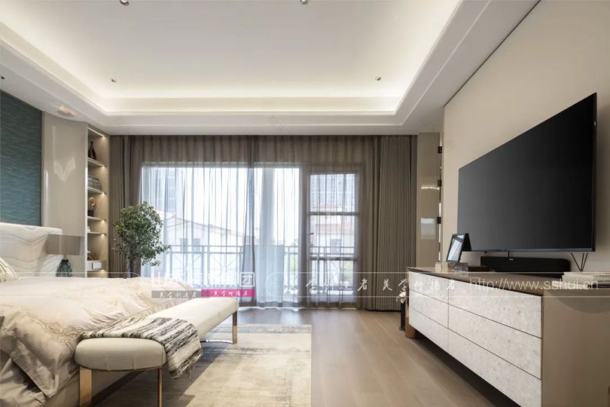 现代轻奢别墅设计丨山水装饰集团-68