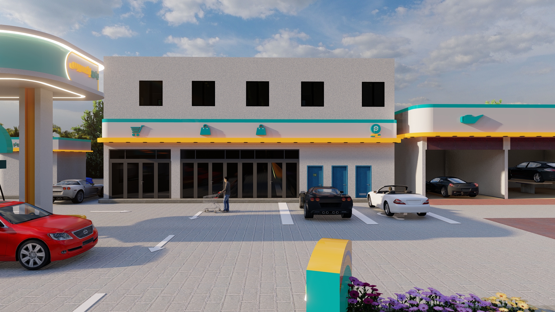 تصميم لمحطه وقود بترو اكسبريس بالسعودية-16