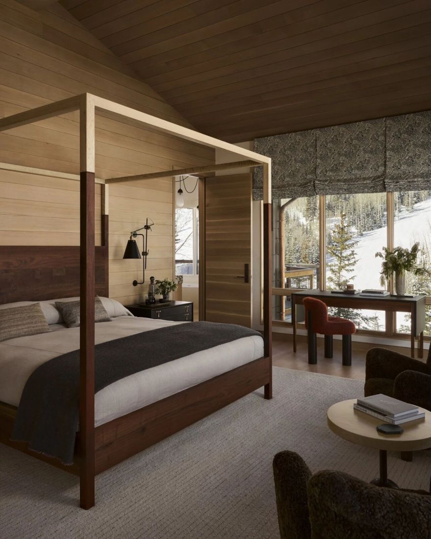 SVK Interior Design高山上的宁静雪屋丨旧金山室内设计师Senalee Kapelevich-27