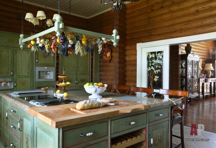 两层英式古典风格原木住宅-29