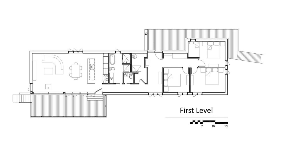 加拿大圣西蒙岩石上的生态小屋-46