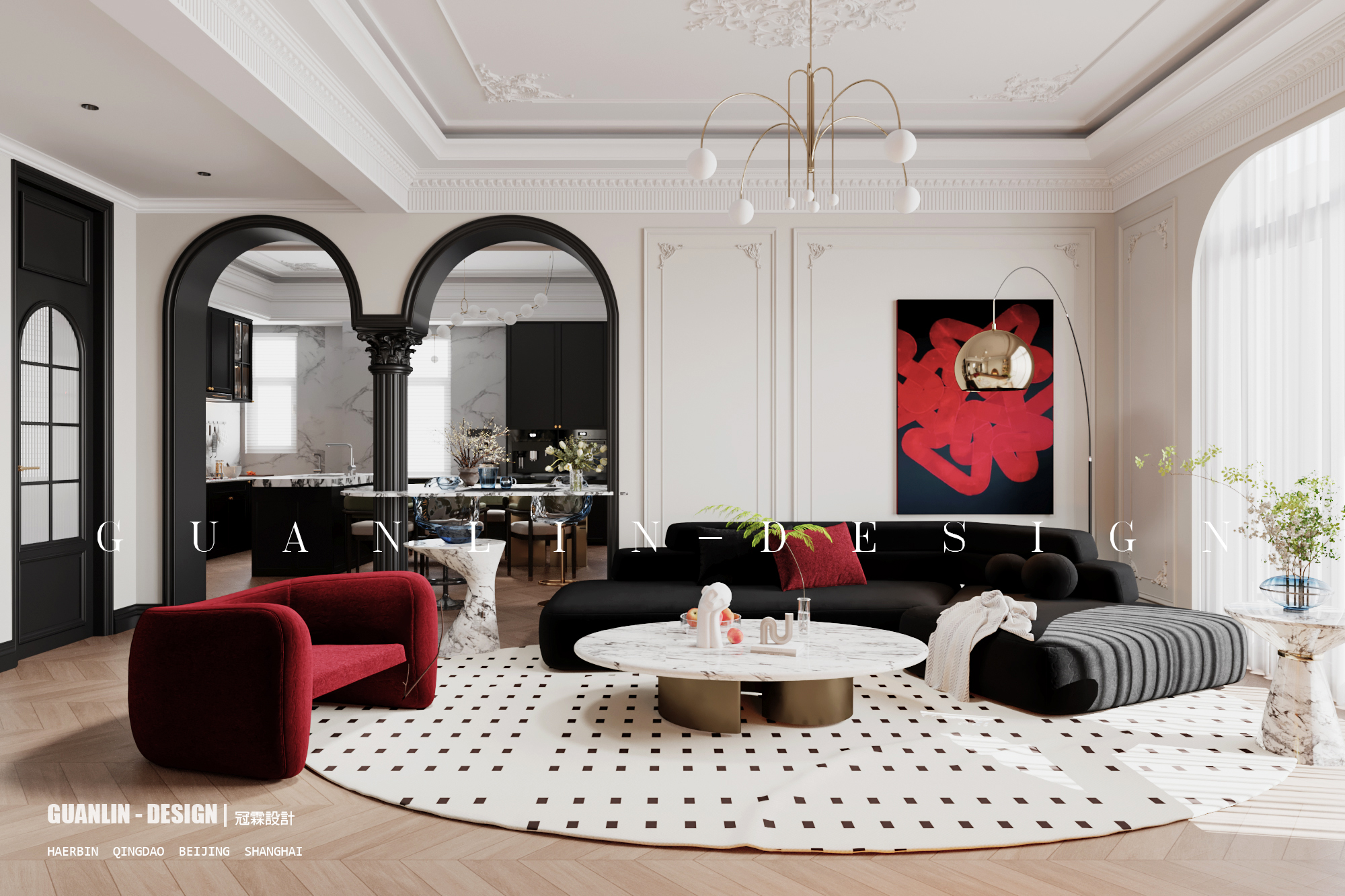 法式复古 怀旧典雅的氛围感丨中国哈尔滨丨冠霖設計-0