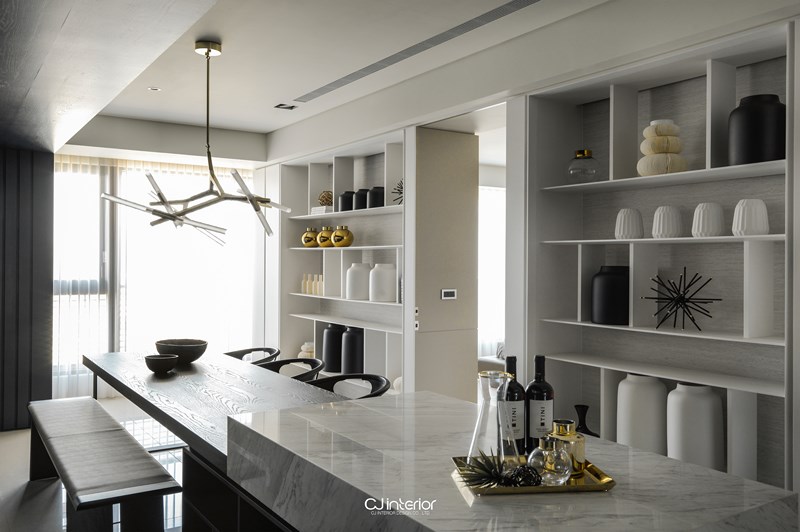 知音乐——冷色调住宅  长景国际设计-4