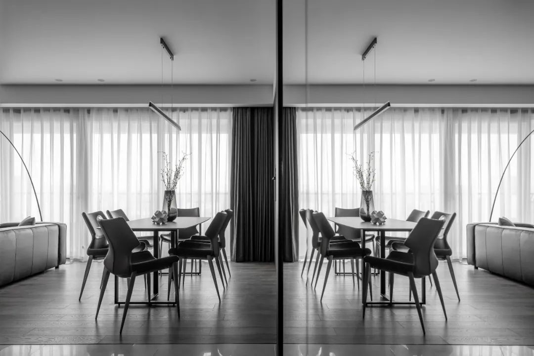 镜面+木质，沉浸式家居美学 | 宏福樘设计-8