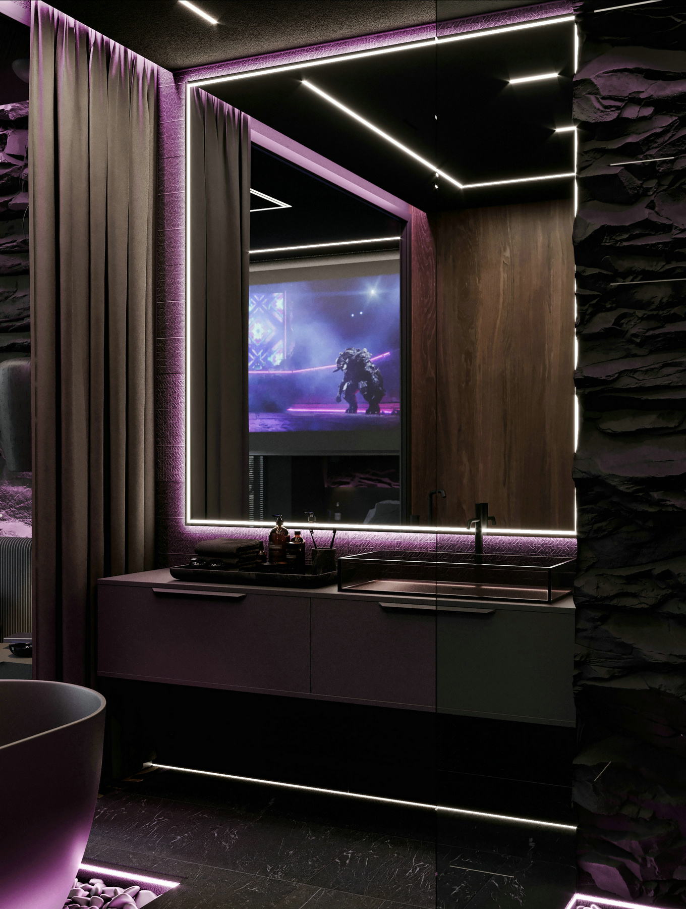 高级黑+浪漫紫色系灯光-10