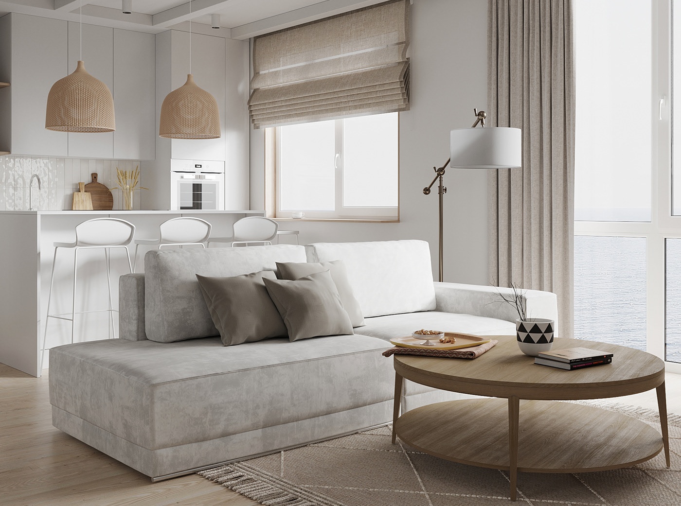 白色系简约风小空间设计                     -0