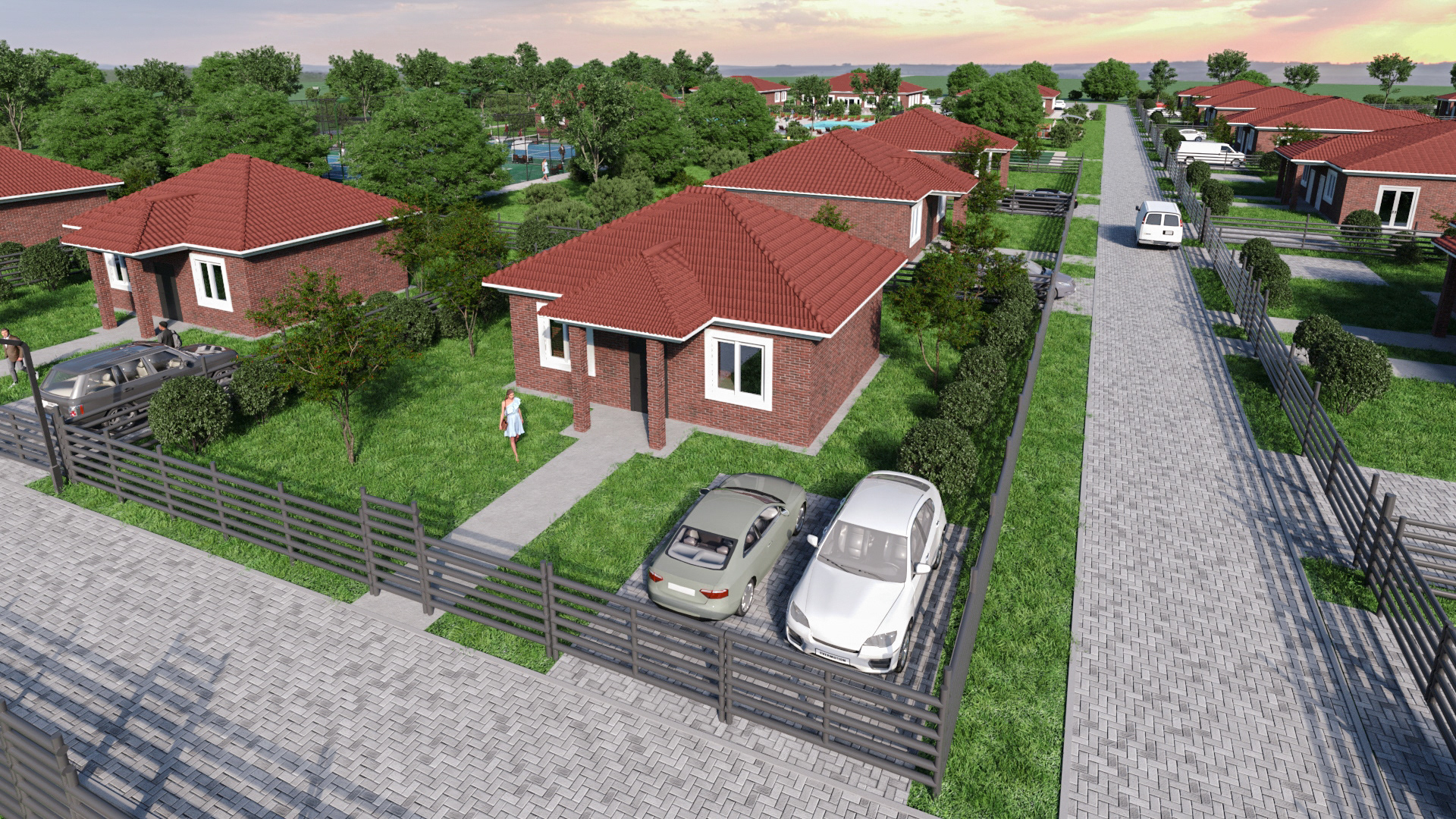 Проект посёлка с типовой застройкой "Ласкино"-9