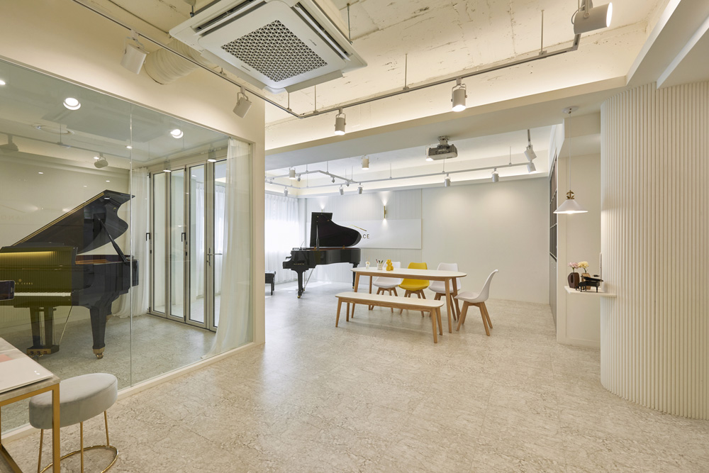 现代钢琴音乐学院 | 简洁而高雅的 46 平音乐空间-3