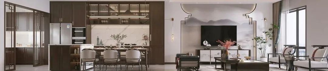 河与墅上叠新中式设计丨青马别墅空间设计-24