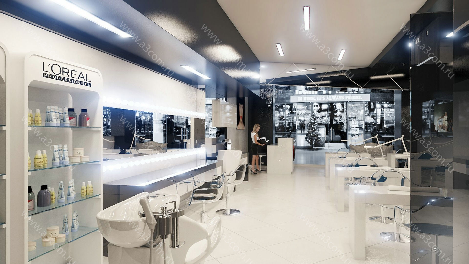 Дизайн салона красоты Лаборатория стиля от Айзы Долматовой -1