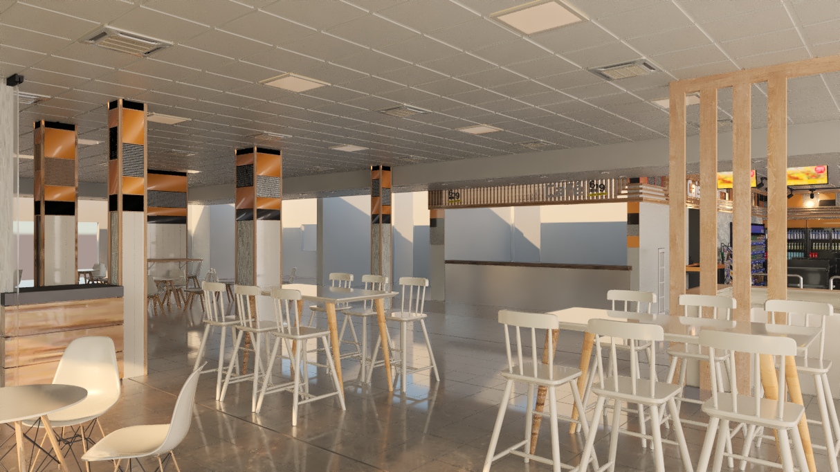 加油站的美食广场和商店设计 · 突尼斯-16