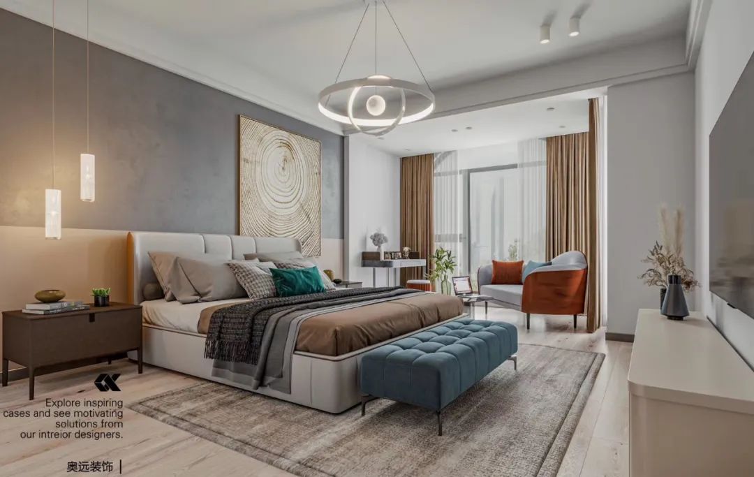 现代暖色调木质空间，打造云澜湾复式住宅-25