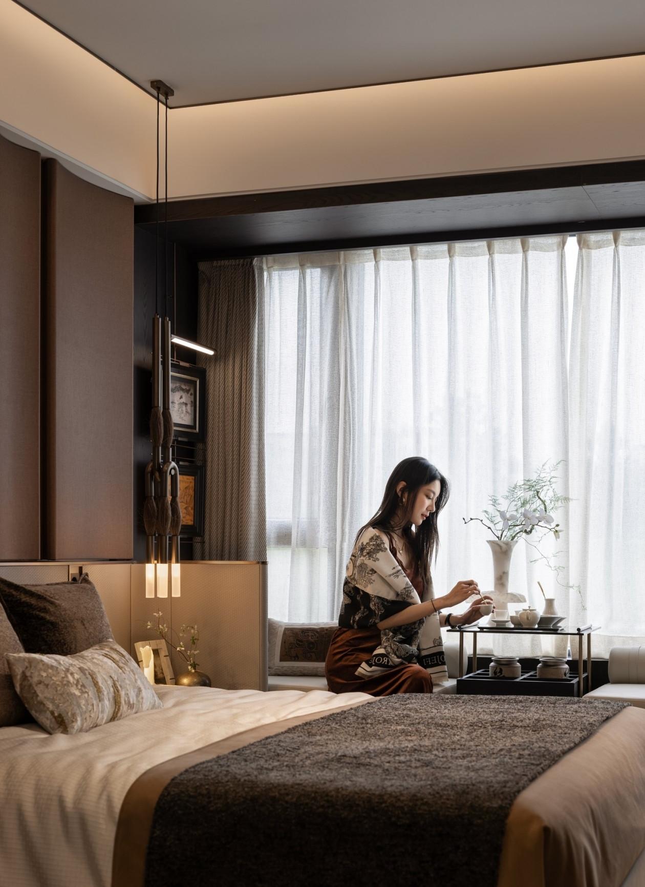 贵阳万科·未来溪地135㎡样板间丨中国贵阳丨软装GNU金秋设计,硬装深圳市梵一舍室内装饰设计-20