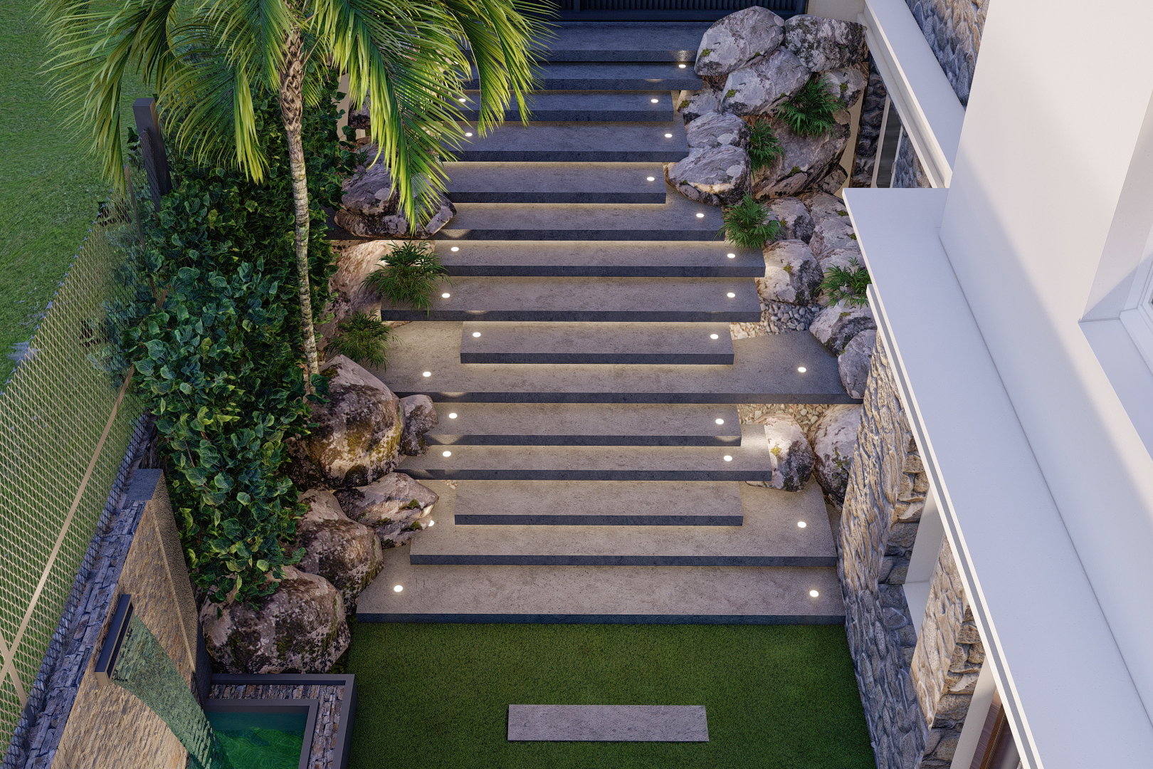 后花园别墅丨埃及开罗丨Arch. Rehab Nabil-17