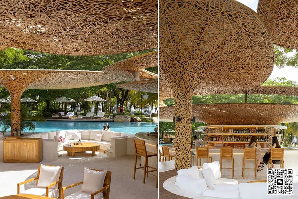 三亚艾迪逊酒店沙滩俱乐部.竹编亭-9