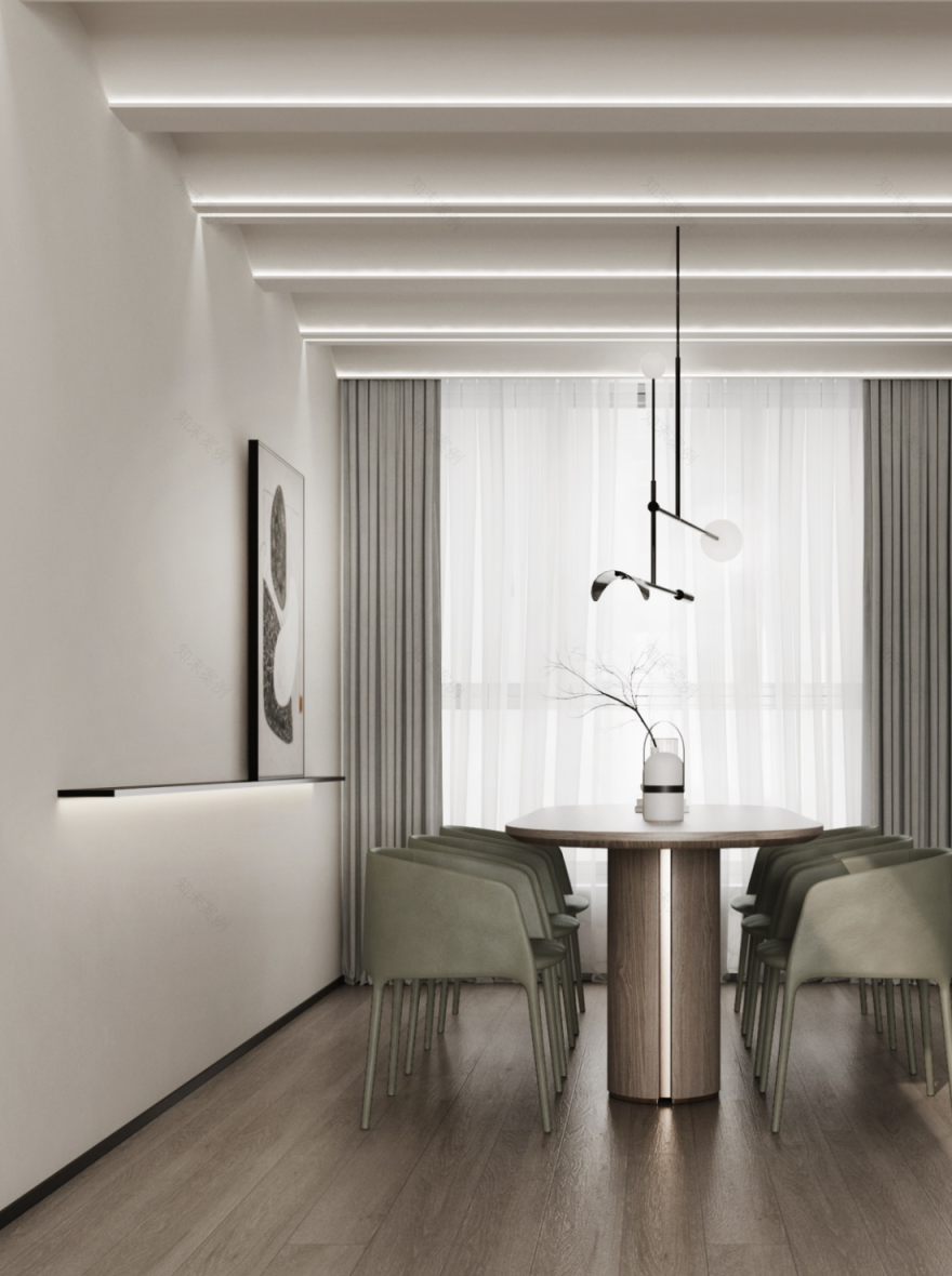 128 平米北欧风格设计-4