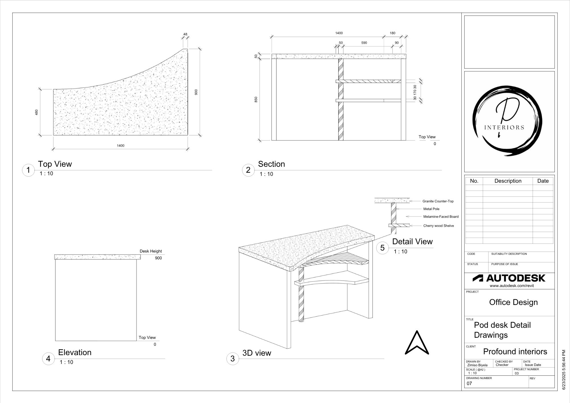 Office Design Technical Drawing-9