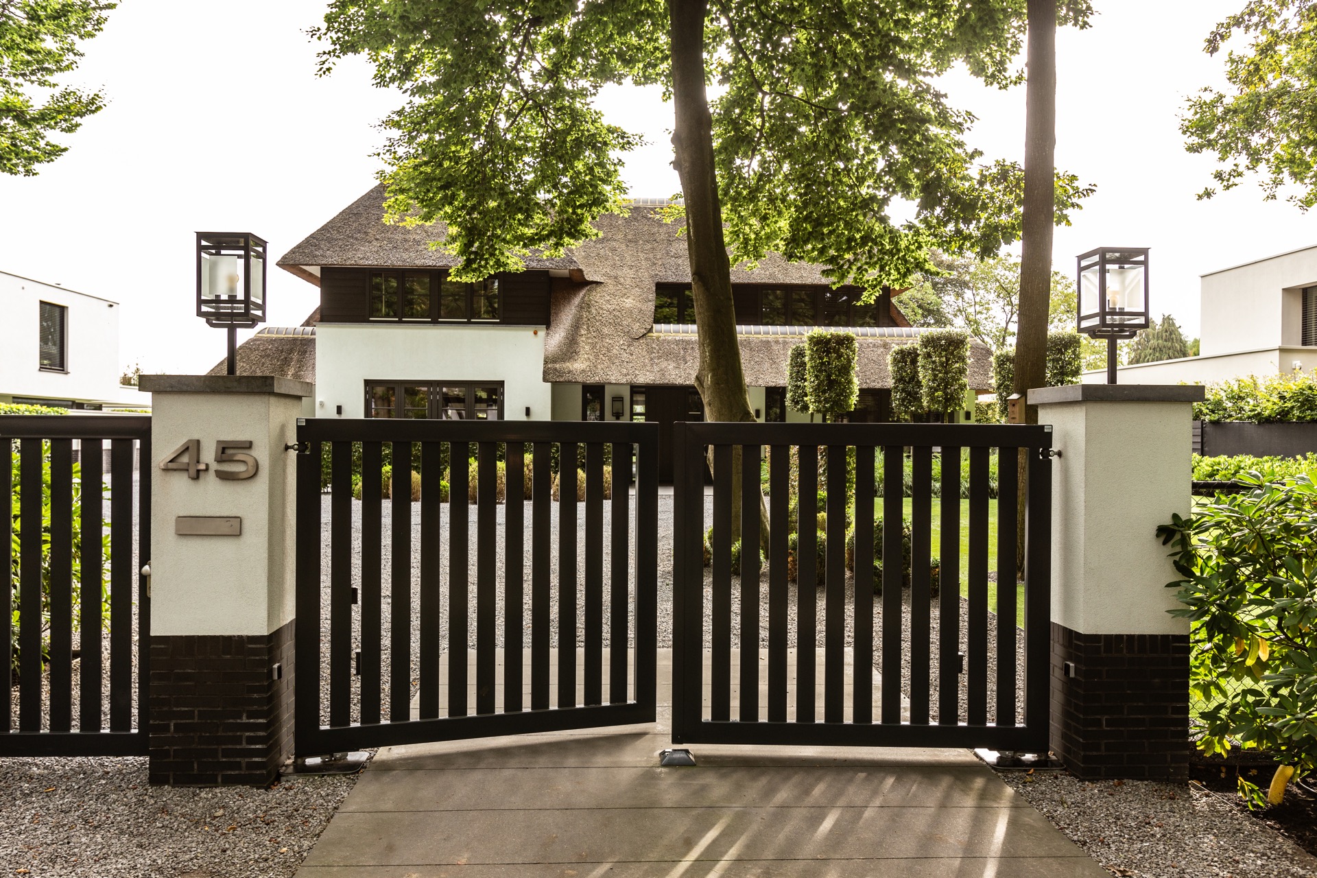 Exclusieve moderne draaipoort-6