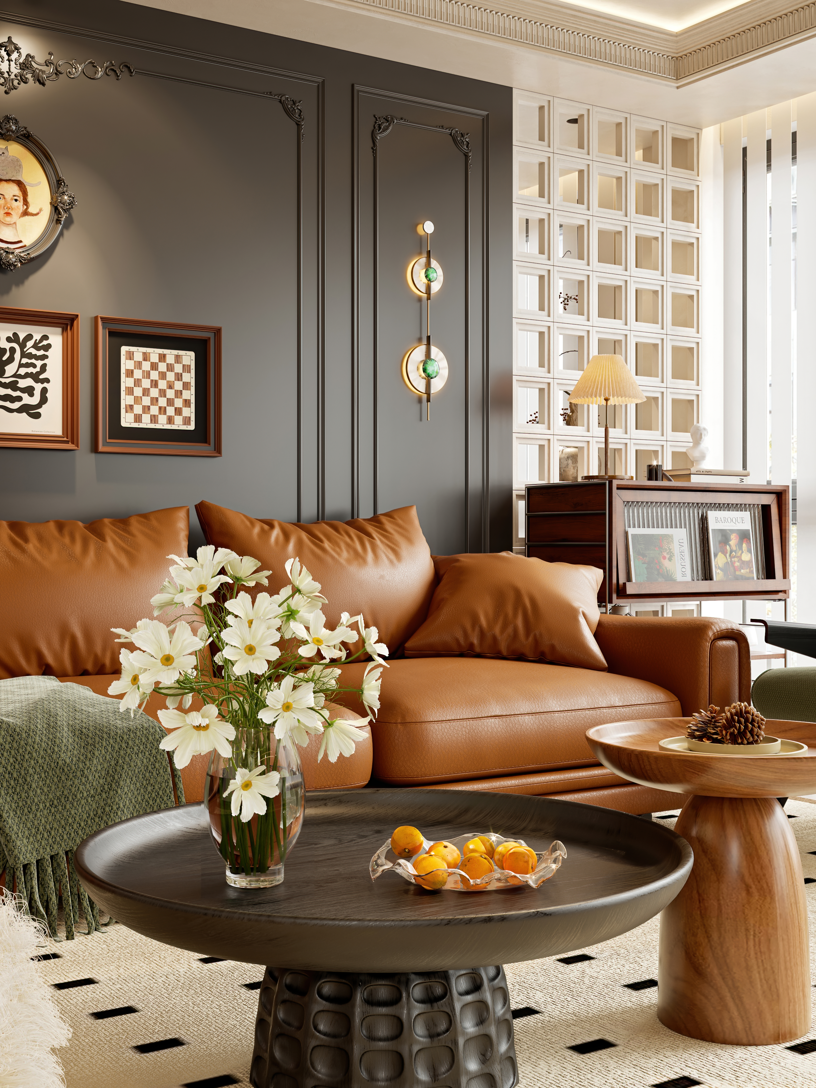 中古风客餐厅 复古法式-3