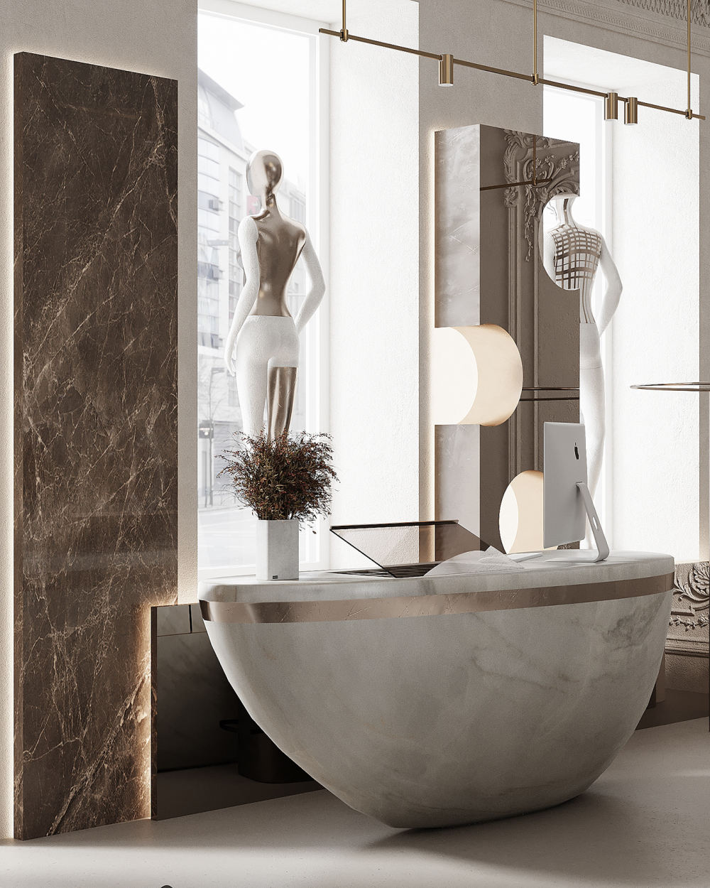 极简主义办公室秀场丨Alina Larionova-8