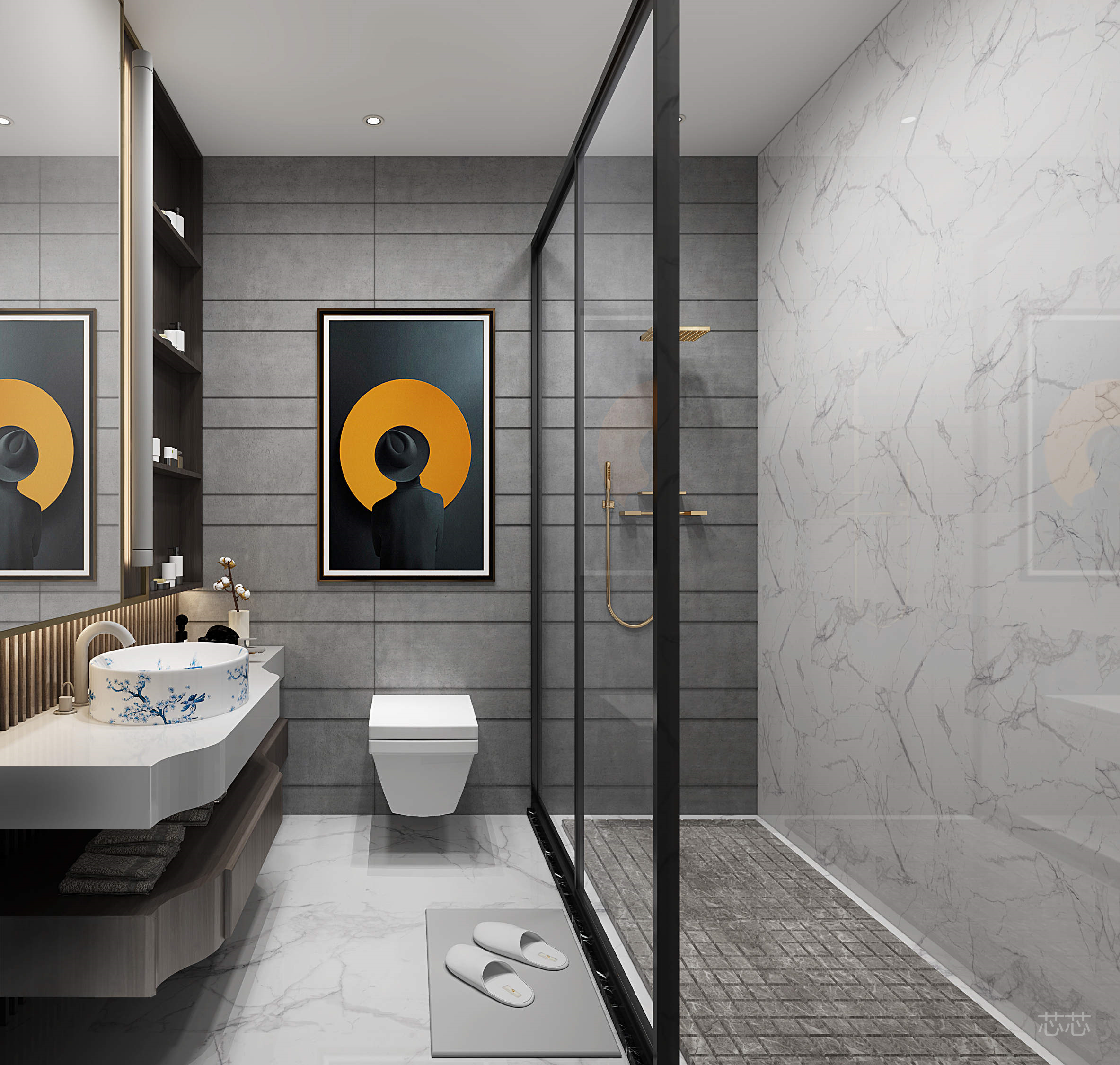 新中式公寓设计-13