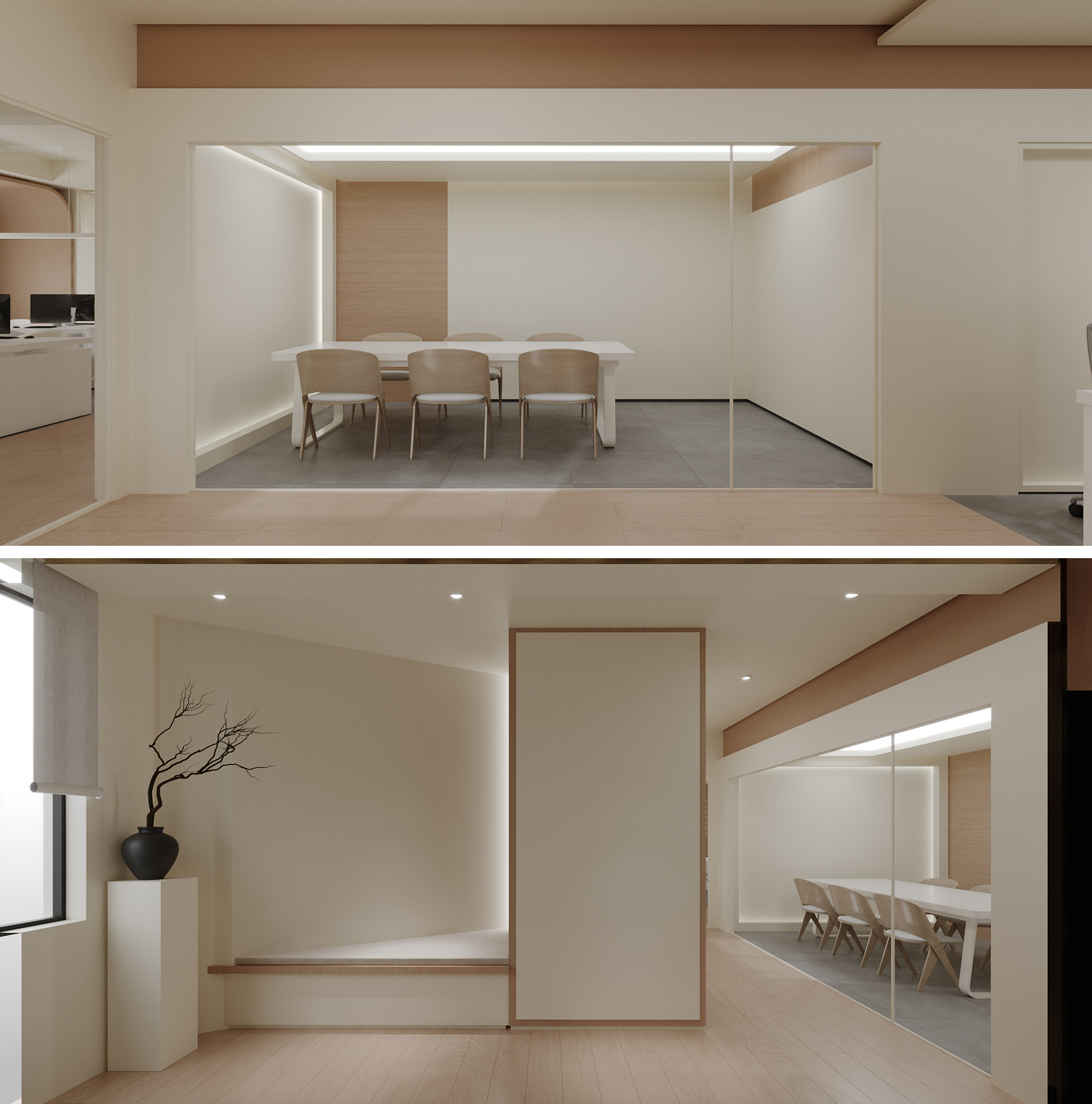 原木风办公室设计-9