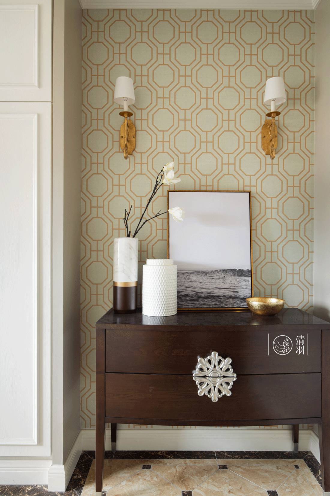 优雅知性，成都 180 平米美式四居室设计-27